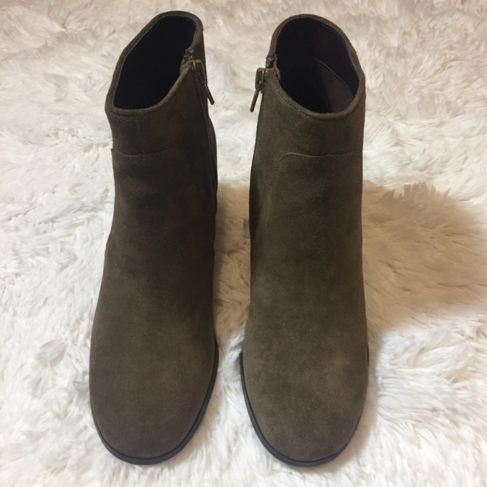 J. Jill Brown Suede Leather Ankle Boots Gee Waa - Picture 2 of 4